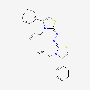 (1Z,2E)-1,2-bis(3-allyl-4-phenylthiazol-2(3H)-ylidene)hydrazine