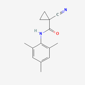 molecular formula C14H16N2O B2414386 1-cyano-N-mesitylcyclopropanecarboxamide CAS No. 1226436-13-0