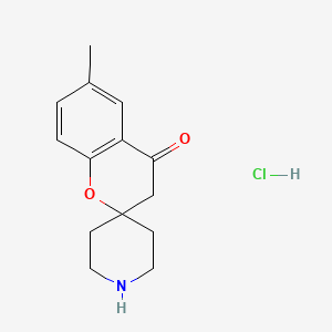 molecular formula C14H18ClNO2 B2414387 6-Methylspiro[chroman-2,4'-piperidin]-4-one hcl CAS No. 753424-31-6