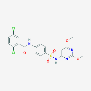 2,5-dichloro-N-{4-[(2,6-dimethoxypyrimidin-4-yl)sulfamoyl]phenyl}benzamide