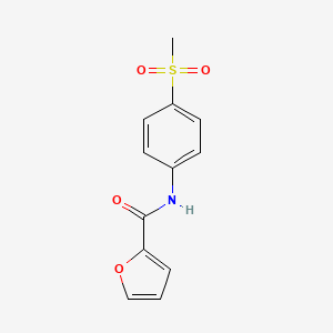 molecular formula C12H11NO4S B2414393 N-(4-甲基磺酰基苯基)呋喃-2-甲酰胺 CAS No. 746633-45-4