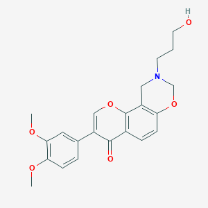 3-(3,4-dimethoxyphenyl)-9-(3-hydroxypropyl)-9,10-dihydrochromeno[8,7-e][1,3]oxazin-4(8H)-one