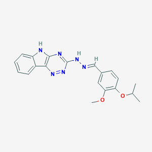 molecular formula C20H20N6O2 B241440 4-isopropoxy-3-methoxybenzaldehyde 5H-[1,2,4]triazino[5,6-b]indol-3-ylhydrazone 