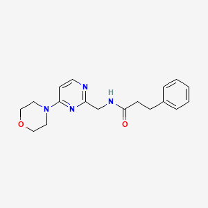 N-((4-morpholinopyrimidin-2-yl)methyl)-3-phenylpropanamide