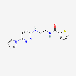 N-(2-((6-(1H-pyrrol-1-yl)pyridazin-3-yl)amino)ethyl)thiophene-2-carboxamide