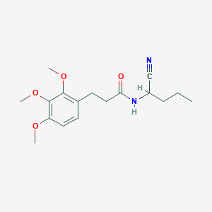 molecular formula C17H24N2O4 B2414477 N-(1-cyanobutyl)-3-(2,3,4-trimethoxyphenyl)propanamide CAS No. 1311687-37-2