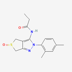 N-[2-(2,4-dimethylphenyl)-5-oxo-4,6-dihydrothieno[3,4-c]pyrazol-3-yl]propanamide