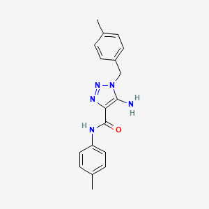 5-amino-1-(4-methylbenzyl)-N-(p-tolyl)-1H-1,2,3-triazole-4-carboxamide