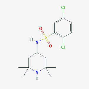 molecular formula C15H22Cl2N2O2S B241450 2,5-dichloro-N-(2,2,6,6-tetramethyl-4-piperidinyl)benzenesulfonamide 