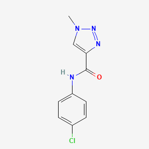 molecular formula C10H9ClN4O B2414509 N-(4-chlorophenyl)-1-methyl-1H-1,2,3-triazole-4-carboxamide CAS No. 1206999-62-3