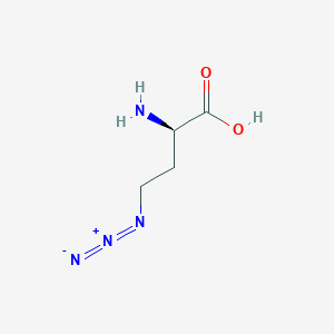 molecular formula C4H8N4O2 B2414513 4-Azido-d-homoalanine CAS No. 1858224-26-6