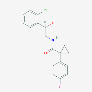 molecular formula C19H19ClFNO2 B2414518 N-(2-(2-chlorophenyl)-2-methoxyethyl)-1-(4-fluorophenyl)cyclopropanecarboxamide CAS No. 1706266-57-0