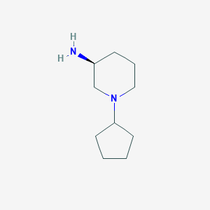 molecular formula C10H20N2 B2414528 (3S)-1-Cyclopentylpiperidin-3-amine CAS No. 1218549-05-3