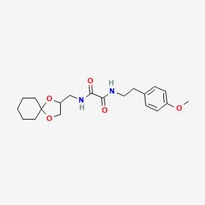 N1-(1,4-dioxaspiro[4.5]decan-2-ylmethyl)-N2-(4-methoxyphenethyl)oxalamide