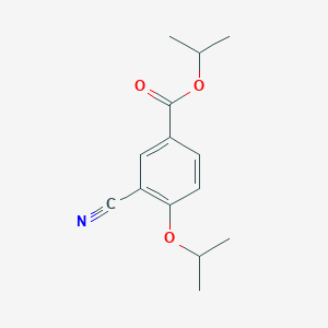 molecular formula C14H17NO3 B2414556 Isopropyl 3-cyano-4-isopropoxybenzoate CAS No. 1261173-10-7