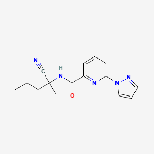 N-(1-cyano-1-methylbutyl)-6-(1H-pyrazol-1-yl)pyridine-2-carboxamide