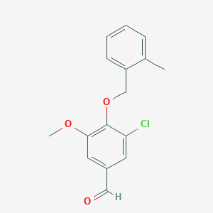 3-Chloro-5-methoxy-4-[(2-methylbenzyl)oxy]benzaldehyde