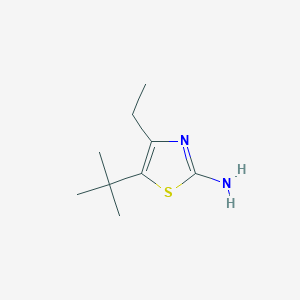 molecular formula C9H16N2S B2414566 5-tert-butyl-4-éthyl-1,3-thiazol-2-amine CAS No. 34631-47-5