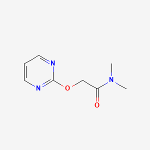 molecular formula C8H11N3O2 B2414570 N,N-dimethyl-2-(pyrimidin-2-yloxy)acetamide CAS No. 1251578-12-7