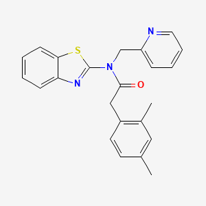 N-(benzo[d]thiazol-2-yl)-2-(2,4-dimethylphenyl)-N-(pyridin-2-ylmethyl)acetamide