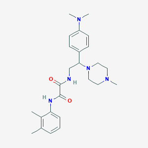 molecular formula C25H35N5O2 B2414579 N1-(2-(4-(dimethylamino)phenyl)-2-(4-methylpiperazin-1-yl)ethyl)-N2-(2,3-dimethylphenyl)oxalamide CAS No. 941958-84-5