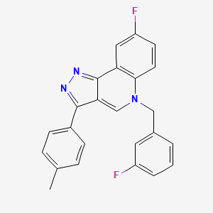 molecular formula C24H17F2N3 B2414580 8-fluoro-5-(3-fluorobenzyl)-3-(p-tolyl)-5H-pyrazolo[4,3-c]quinoline CAS No. 902278-20-0