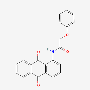 molecular formula C22H15NO4 B2414599 N-(9,10-dioxo-9,10-dihydroanthracen-1-yl)-2-phenoxyacetamide CAS No. 476285-38-8