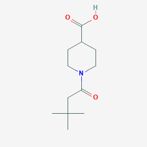 molecular formula C12H21NO3 B2414605 1-(3,3-Dimethylbutanoyl)piperidine-4-carboxylic acid CAS No. 953743-57-2