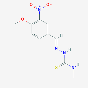 molecular formula C10H12N4O3S B241461 3-nitro-4-methoxybenzaldehyde N-methylthiosemicarbazone 