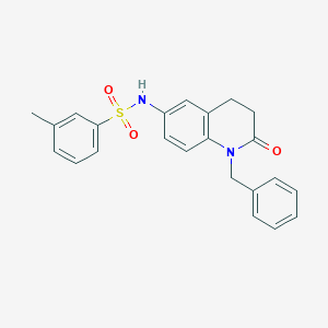 N-(1-benzyl-2-oxo-1,2,3,4-tetrahydroquinolin-6-yl)-3-methylbenzenesulfonamide