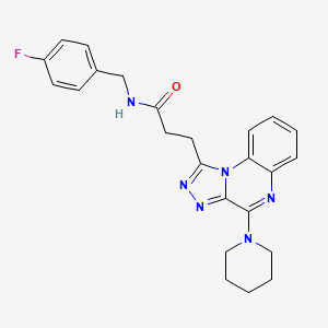 2,4-dimethyl-N-[2-(propylsulfonyl)-1,3-benzothiazol-6-yl]benzenesulfonamide
