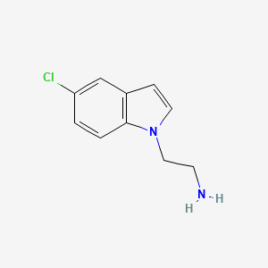 molecular formula C10H11ClN2 B2414623 1H-Indole-1-ethanamine, 5-chloro- CAS No. 169674-88-8