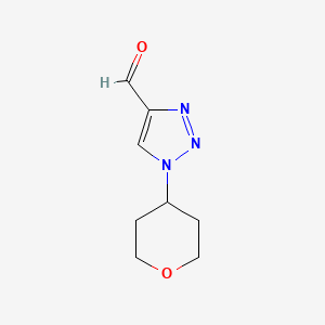 1-(Oxan-4-yl)triazole-4-carbaldehyde