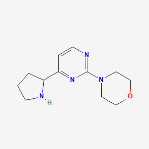 4-(4-Pyrrolidin-2-ylpyrimidin-2-yl)morpholine