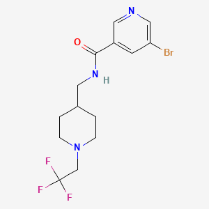 5-Bromo-N-[[1-(2,2,2-trifluoroethyl)piperidin-4-yl]methyl]pyridine-3-carboxamide