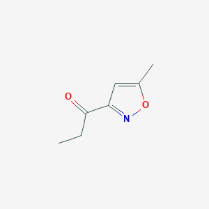 molecular formula C7H9NO2 B2414660 1-(5-Methyl-1,2-oxazol-3-yl)propan-1-one CAS No. 473732-48-8