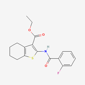 Ethyl 2-[(2-fluorobenzoyl)amino]-4,5,6,7-tetrahydro-1-benzothiophene-3-carboxylate