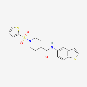 N-(benzo[b]thiophen-5-yl)-1-(thiophen-2-ylsulfonyl)piperidine-4-carboxamide