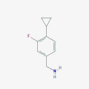 (4-Cyclopropyl-3-fluorophenyl)methanamine