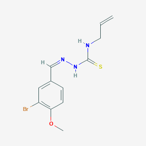 molecular formula C12H14BrN3OS B241468 N-allyl-N'-(3-bromo-4-methoxybenzylidene)carbamohydrazonothioic acid 