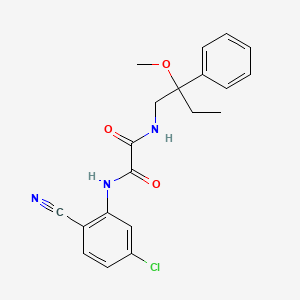 molecular formula C20H20ClN3O3 B2414687 N1-(5-chloro-2-cyanophenyl)-N2-(2-methoxy-2-phenylbutyl)oxalamide CAS No. 1797727-12-8