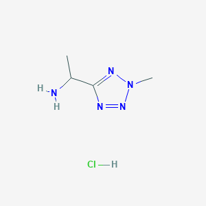 1-(2-Methyltetrazol-5-yl)ethanamine;hydrochloride