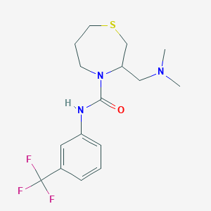 3-((dimethylamino)methyl)-N-(3-(trifluoromethyl)phenyl)-1,4-thiazepane-4-carboxamide