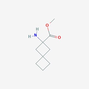 molecular formula C9H15NO2 B2414748 Methyl 2-aminospiro[3.3]heptane-2-carboxylate CAS No. 1378864-59-5