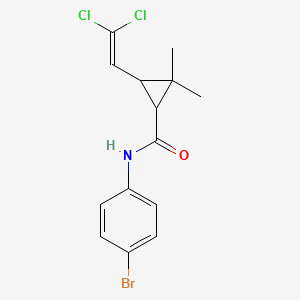 N-(4-bromophenyl)-3-(2,2-dichloroethenyl)-2,2-dimethylcyclopropane-1-carboxamide