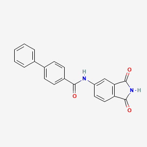 molecular formula C21H14N2O3 B2414763 N-(1,3-dioxoisoindol-5-yl)-4-phenylbenzamide CAS No. 683235-13-4