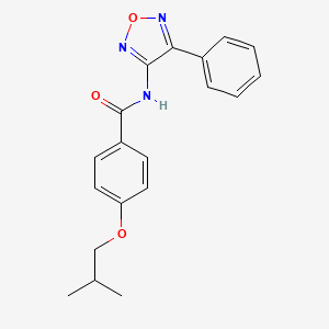 4-(2-methylpropoxy)-N-(4-phenyl-1,2,5-oxadiazol-3-yl)benzamide
