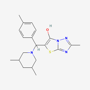 5-((3,5-Dimethylpiperidin-1-yl)(p-tolyl)methyl)-2-methylthiazolo[3,2-b][1,2,4]triazol-6-ol