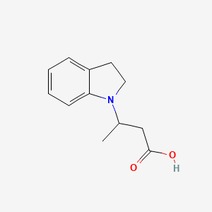 3-(2,3-dihydro-1H-indol-1-yl)butanoic acid
