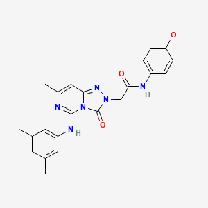 2-[5-(3,5-dimethylanilino)-7-methyl-3-oxo[1,2,4]triazolo[4,3-c]pyrimidin-2(3H)-yl]-N~1~-(4-methoxyphenyl)acetamide